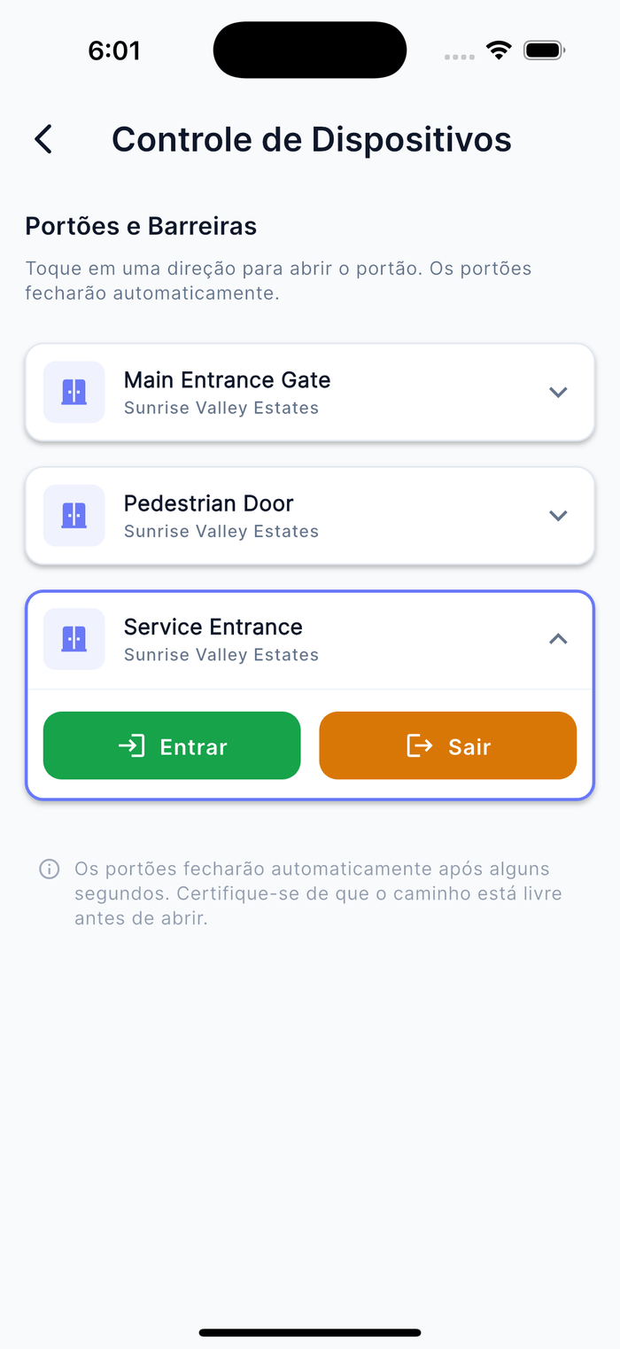 Abertura Automática de Portão